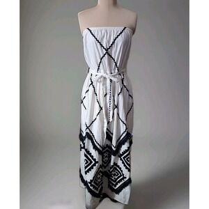 New Anthropologie Verb By Pallavi Singhee Strapless Appliqued Maxi Dress Sz 6